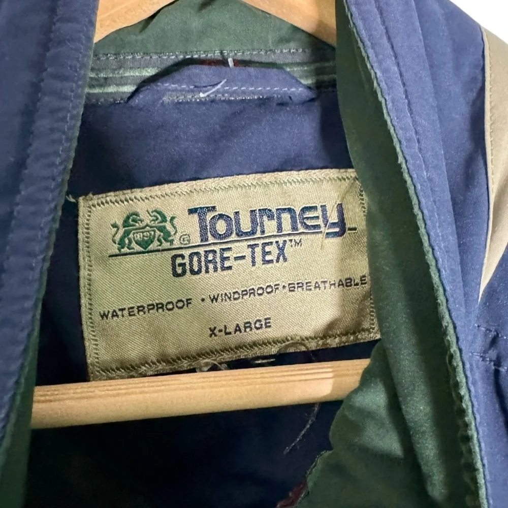 Vintage Tourney GORE-TEX‎ Waterproof Windproof Breathable Jacket Blue Men’s XL